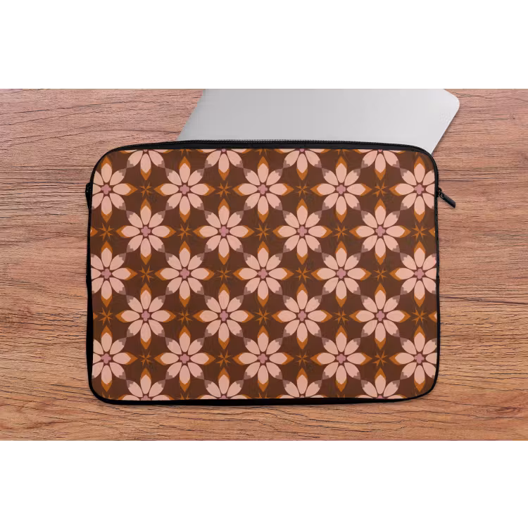 Laptophoes - Klassiek - Retro - Bruin — 2