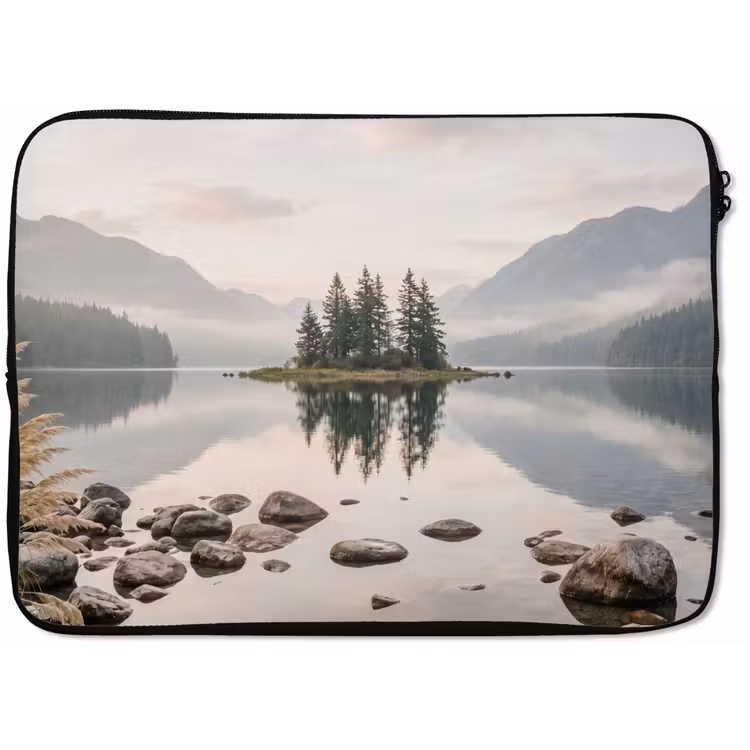 Laptophoes - Meer - Bergen - Landschap - Groen — 1