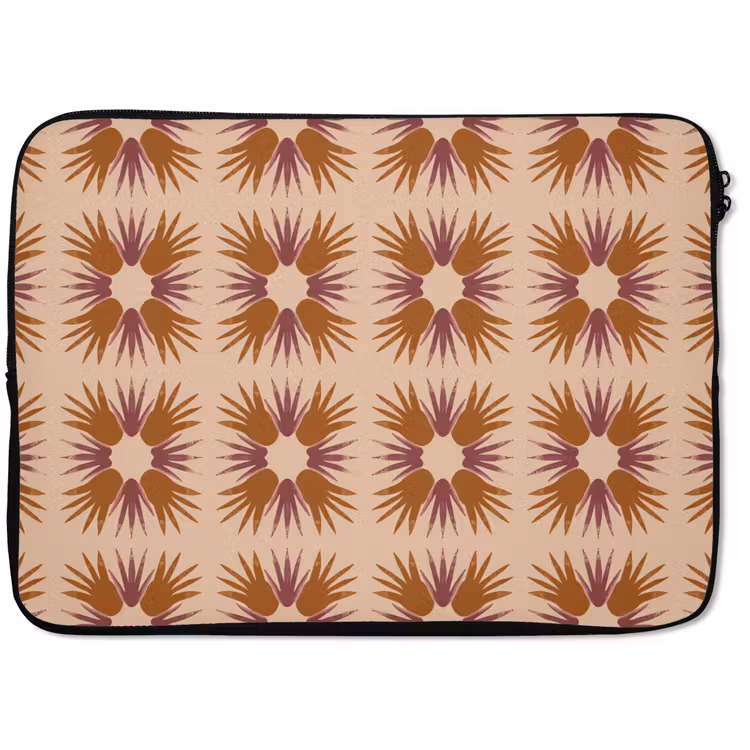 Laptophoes - Ornament - Patroon - Oker — 1