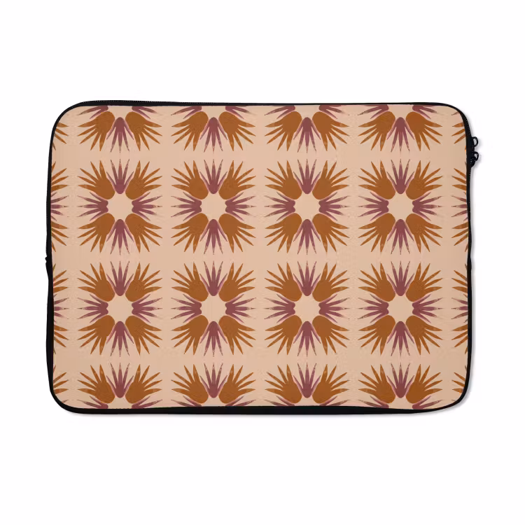 Laptophoes - Ornament - Patroon - Oker — 5