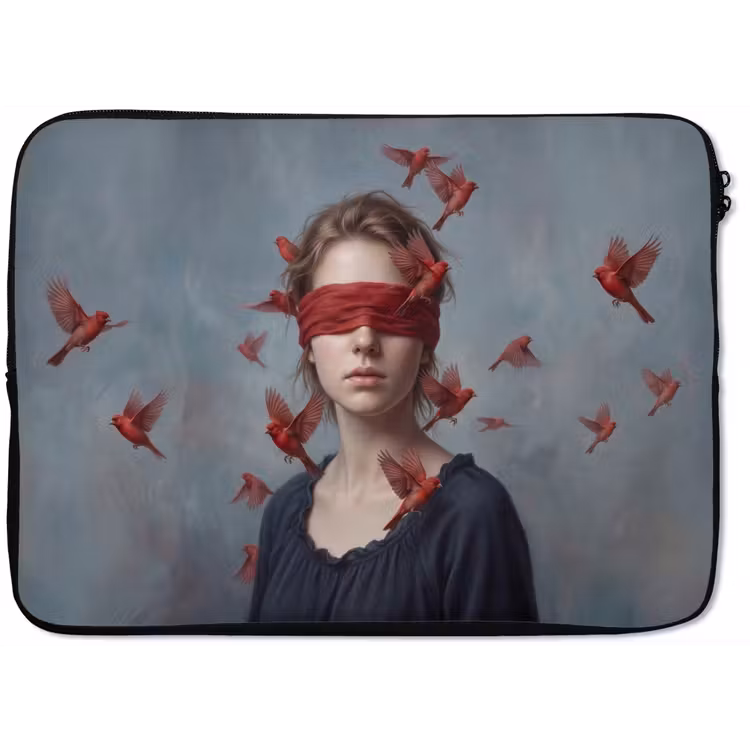 Laptophoes - Portret - Krachtig - Rood — 1