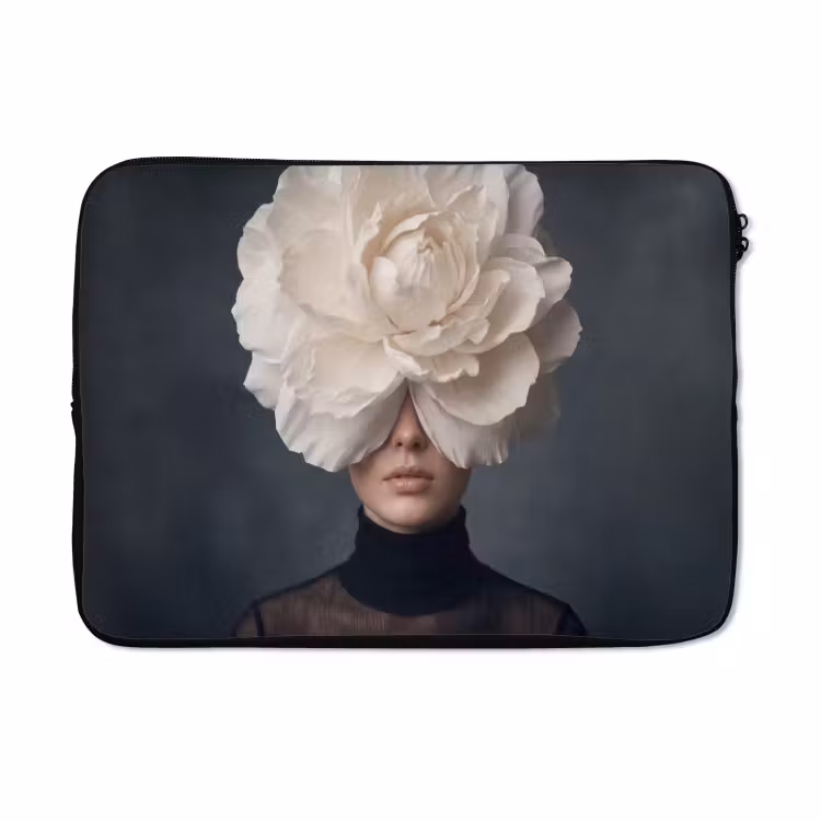 Laptophoes - Portret - Mysterieus - Wit — 5