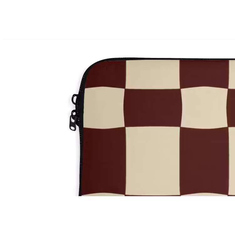 Laptophoes - Retro - Patroon - Bruin — 6