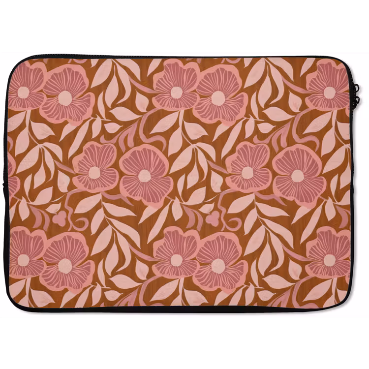 Laptophoes - Sfeer - Bloemen - Roze — 1