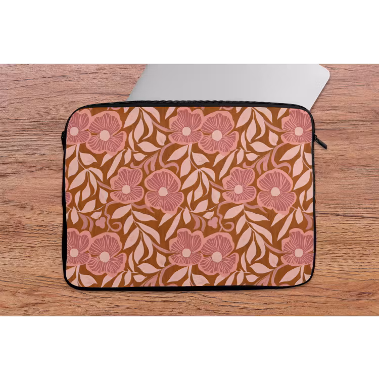 Laptophoes - Sfeer - Bloemen - Roze — 2