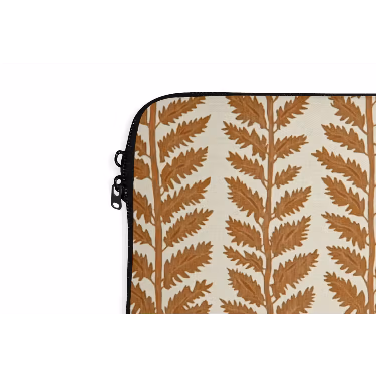 Laptophoes - Textuur - Bladeren - Oker — 6
