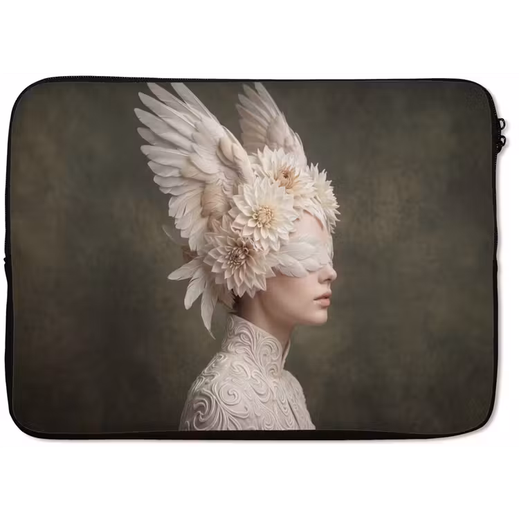 Laptophoes - Vleugels - Vrouw - Wit — 1