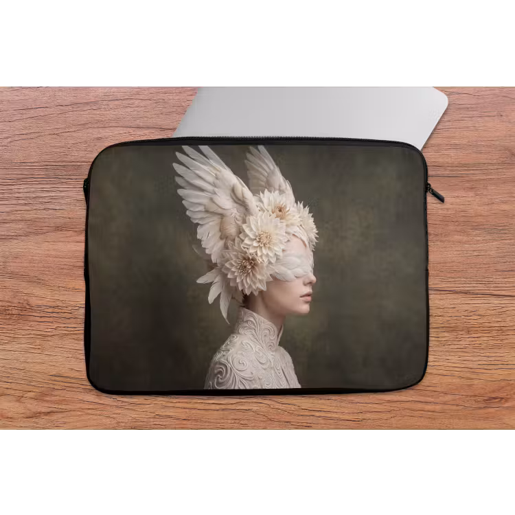 Laptophoes - Vleugels - Vrouw - Wit — 2