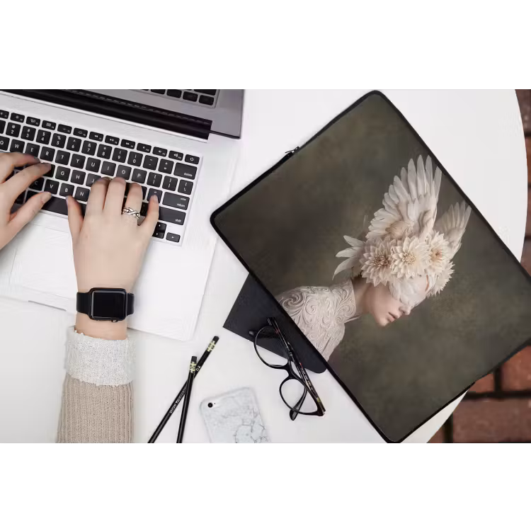 Laptophoes - Vleugels - Vrouw - Wit — 3