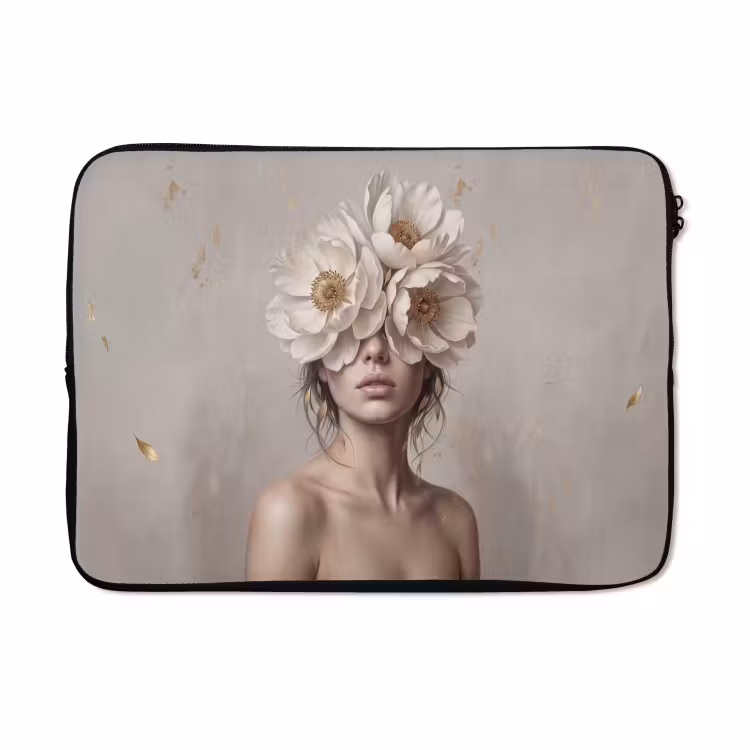 Laptophoes - Vrouw - Pioenroos - Wit — 5
