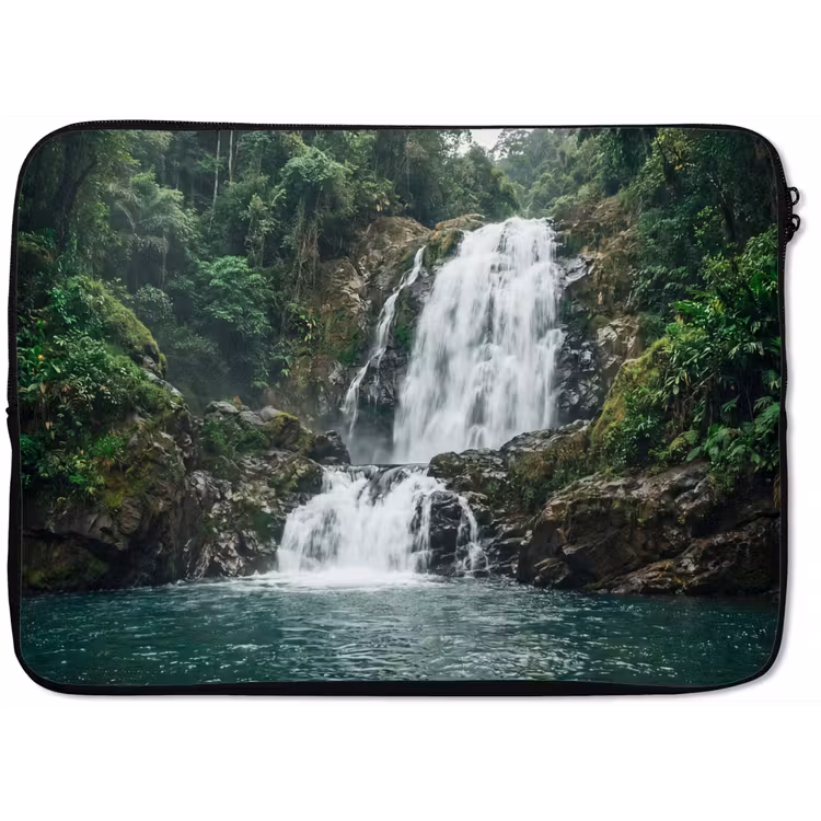 Laptophoes - Waterval - Bos - Natuur - Groen — 1