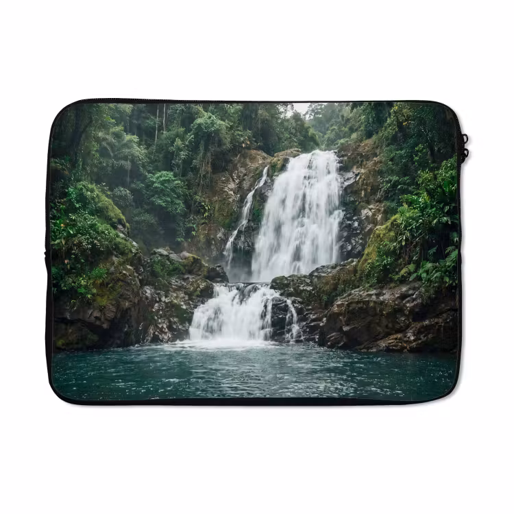 Laptophoes - Waterval - Bos - Natuur - Groen — 5
