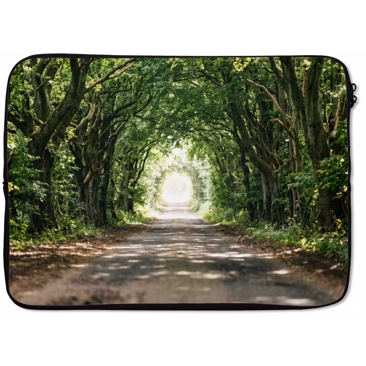 Laptophoes - Weg - Bomen - Natuur - Groen — 1