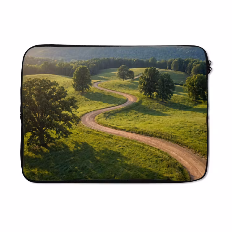 Laptophoes - Weg - Weide - Natuur - Groen — 5
