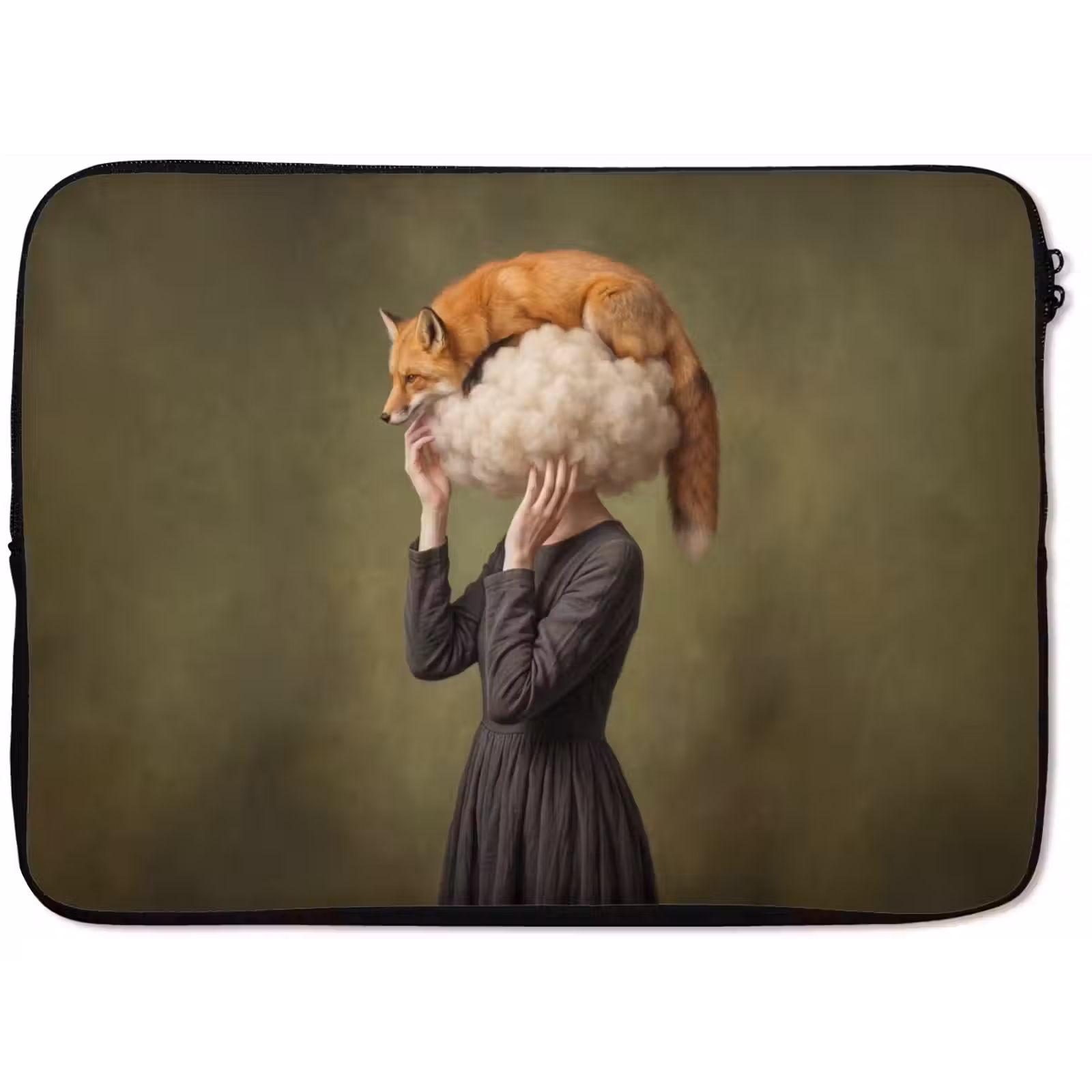 Laptophoes - Vos - Surrealistisch - Groen — 1