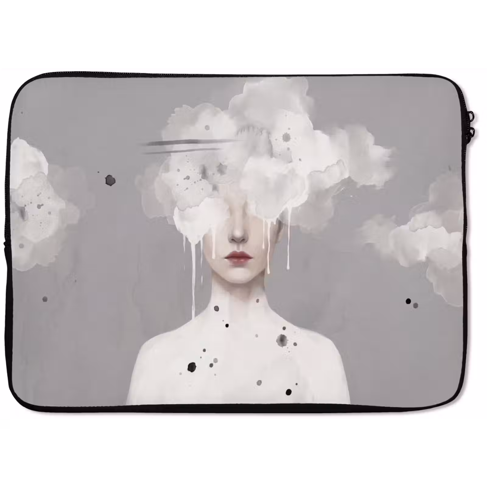 Laptophoes - Vrouw - Wolk - Grijs — 1