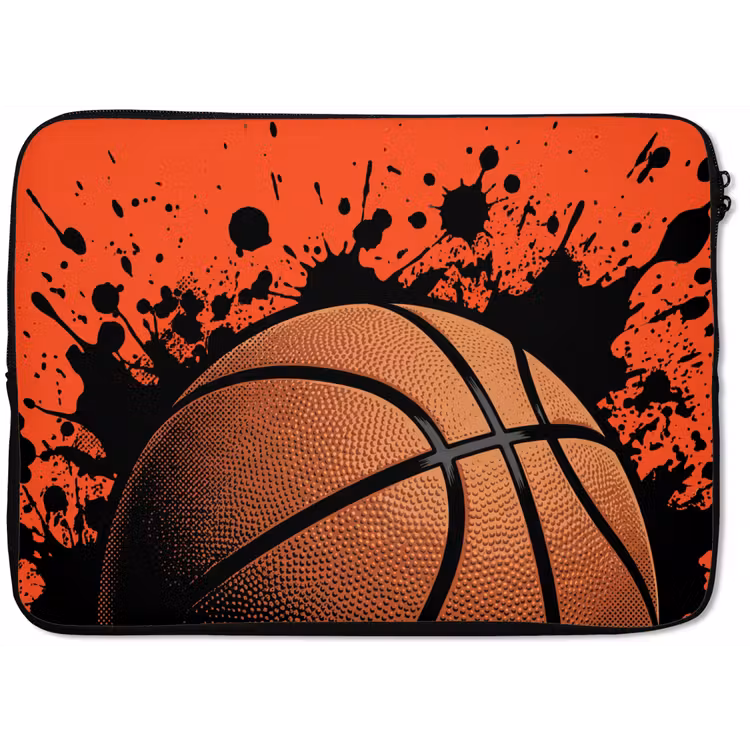 Laptophoes - Basketbal - Verf - Sport - Oranje — 1