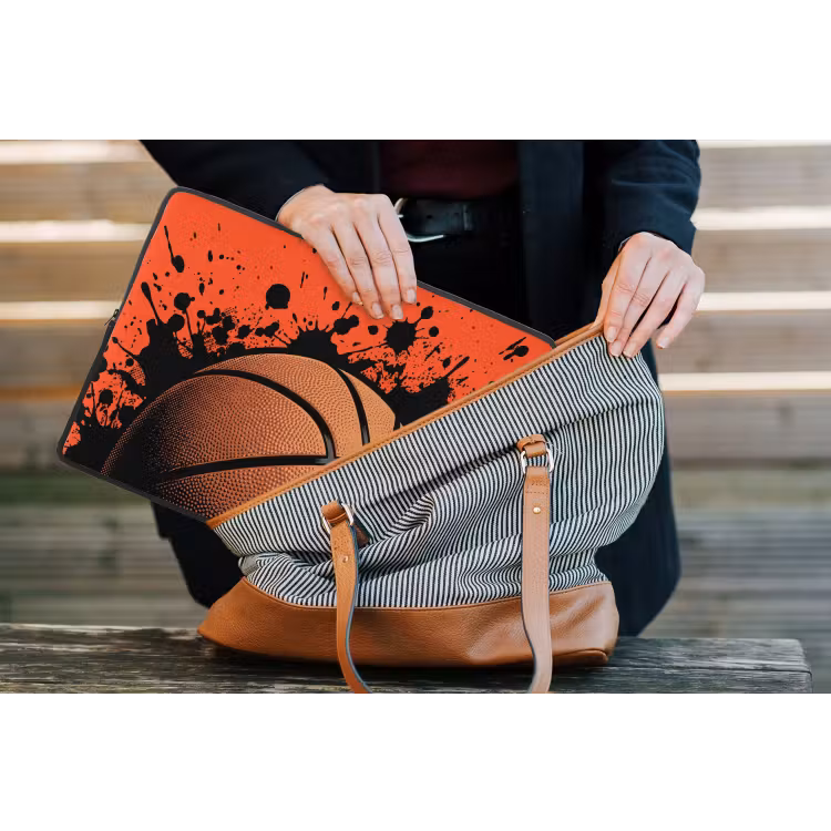 Laptophoes - Basketbal - Verf - Sport - Oranje — 4