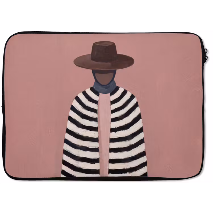 Laptophoes - Grafisch - Vrouw - Roze — 1