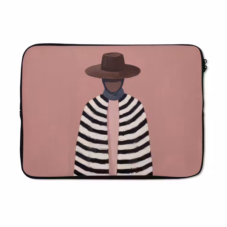 Laptophoes - Grafisch - Vrouw - Roze — 5