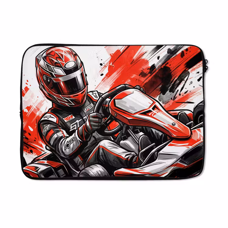 Laptophoes - Kart - Coureur - Snelheid - Rood — 5