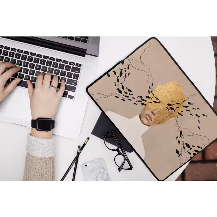 Laptophoes - Modern - Vrouw - Goud — 3
