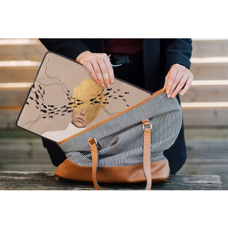 Laptophoes - Modern - Vrouw - Goud — 4