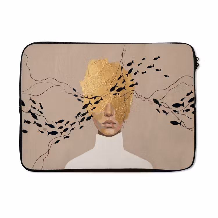 Laptophoes - Modern - Vrouw - Goud — 5