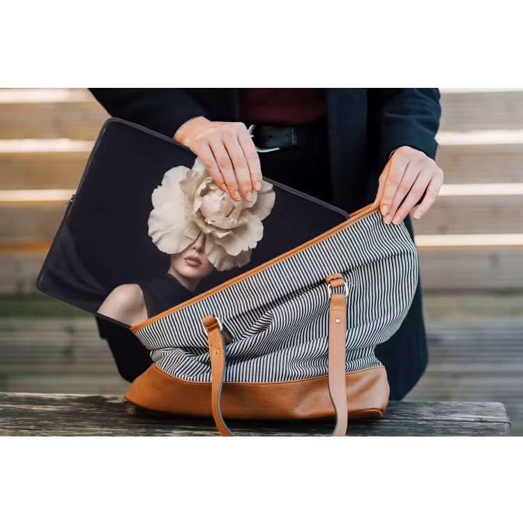 Laptophoes - Roos - Tijdloos - Zwart — 4