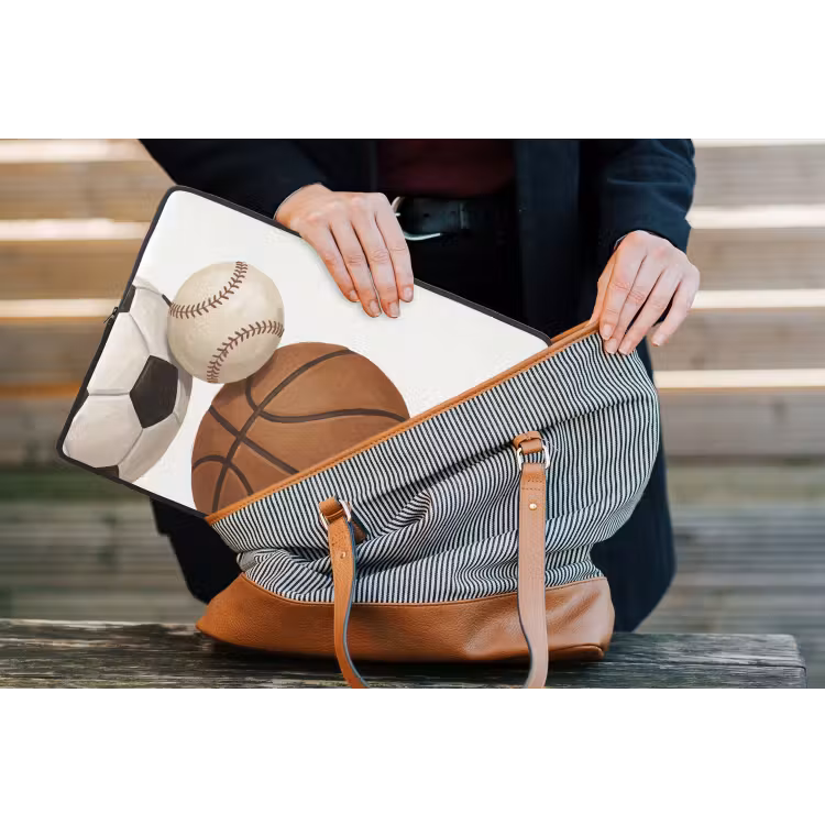 Laptophoes - Sport - Ballen - Illustratie — 4