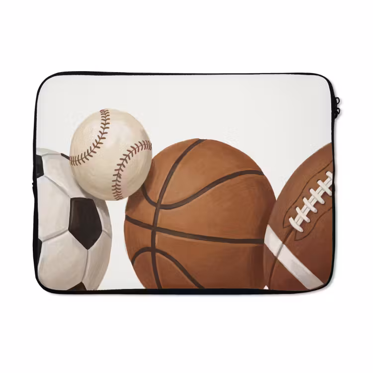 Laptophoes - Sport - Ballen - Illustratie — 5
