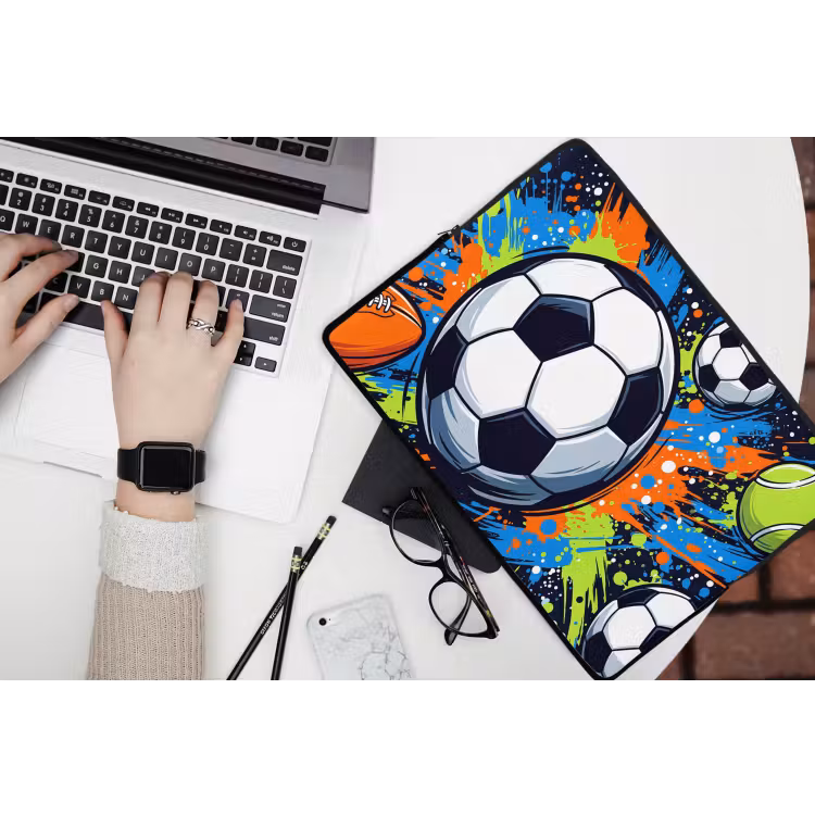 Laptophoes - Sport - Ballen - Kleurrijk — 3