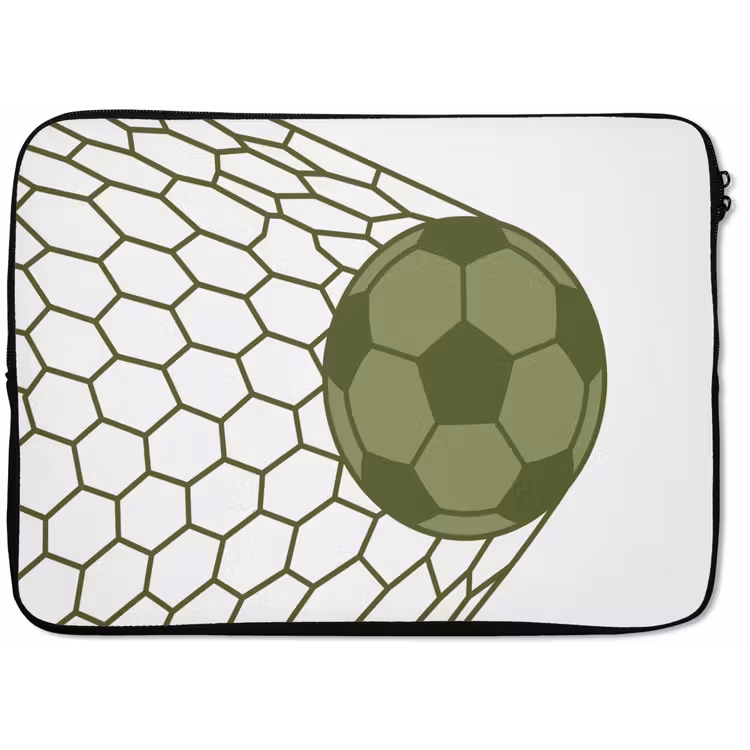 Laptophoes - Voetbal - Goal - Sport - Groen — 1
