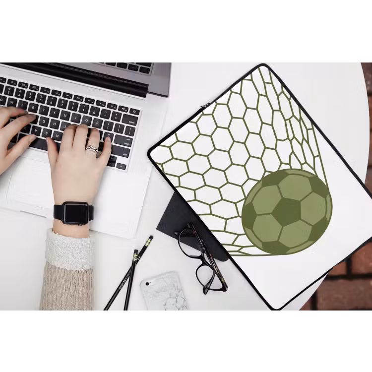 Laptophoes - Voetbal - Goal - Sport - Groen — 3