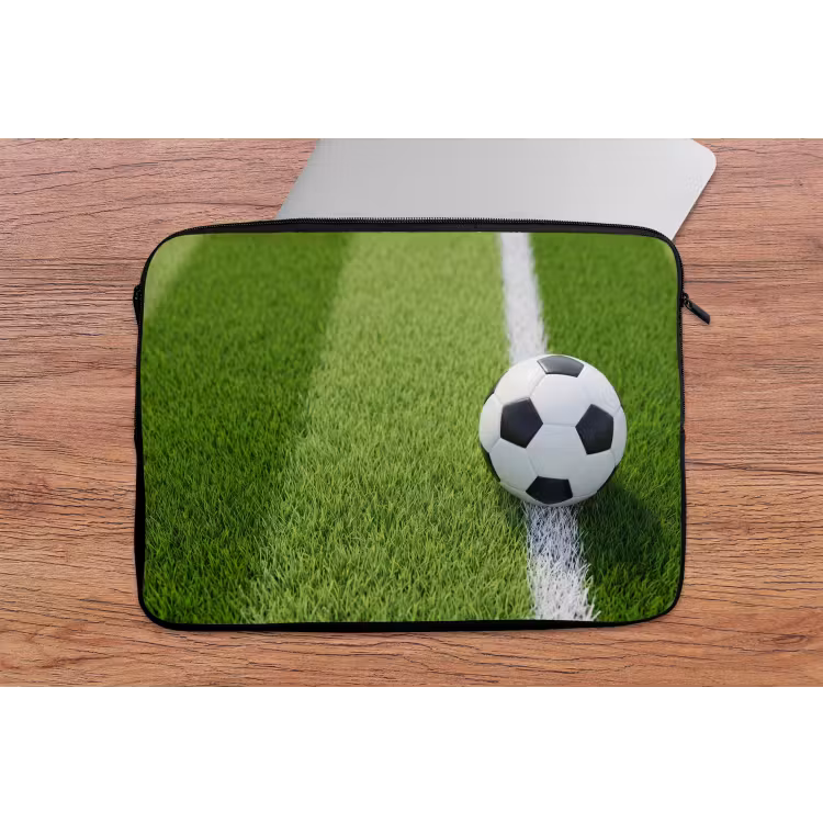 Laptophoes - Voetbal - Grasveld - Sport - Groen — 2