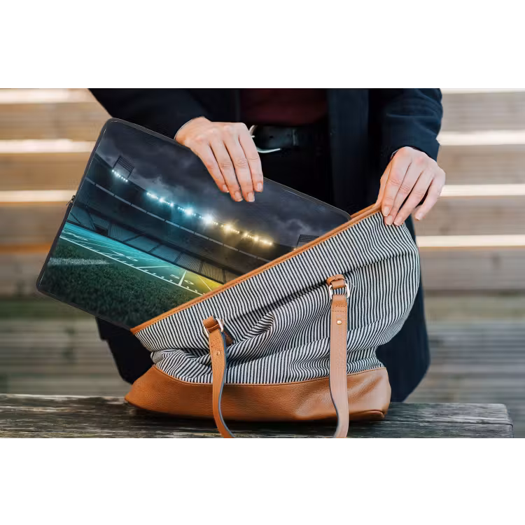 Laptophoes - Voetbal - Stadion - Nacht - Modern — 4