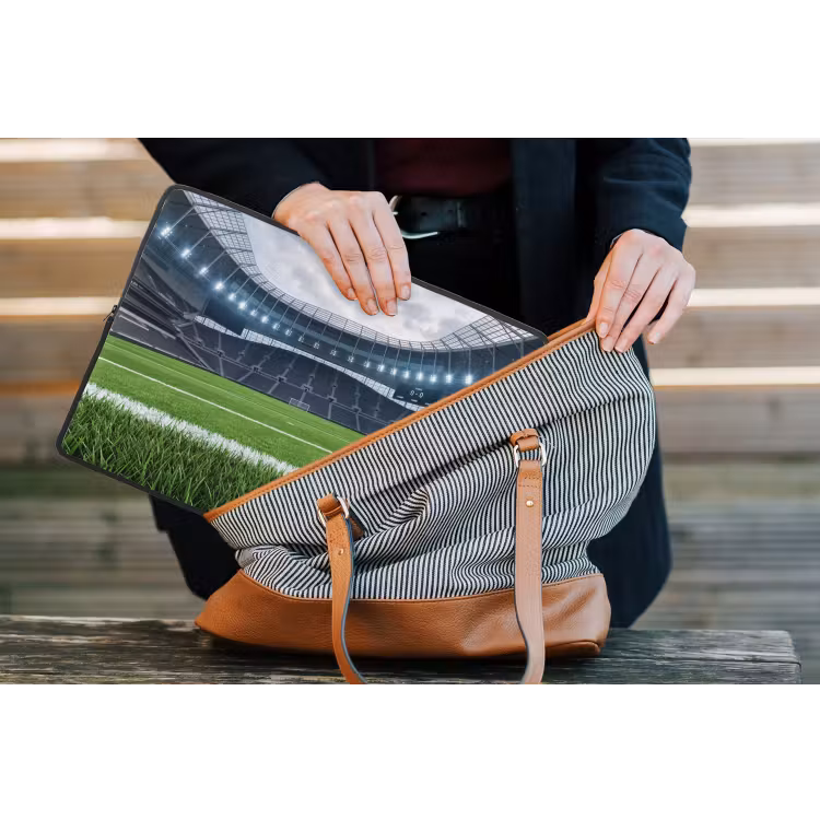 Laptophoes - Voetbal - Stadion - Sport - Groen — 4