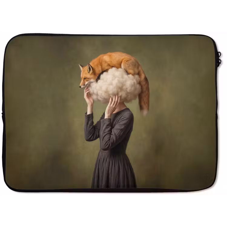 Laptophoes - Vos - Surrealistisch - Groen — 1