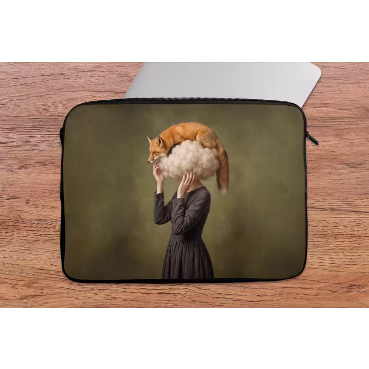 Laptophoes - Vos - Surrealistisch - Groen — 2
