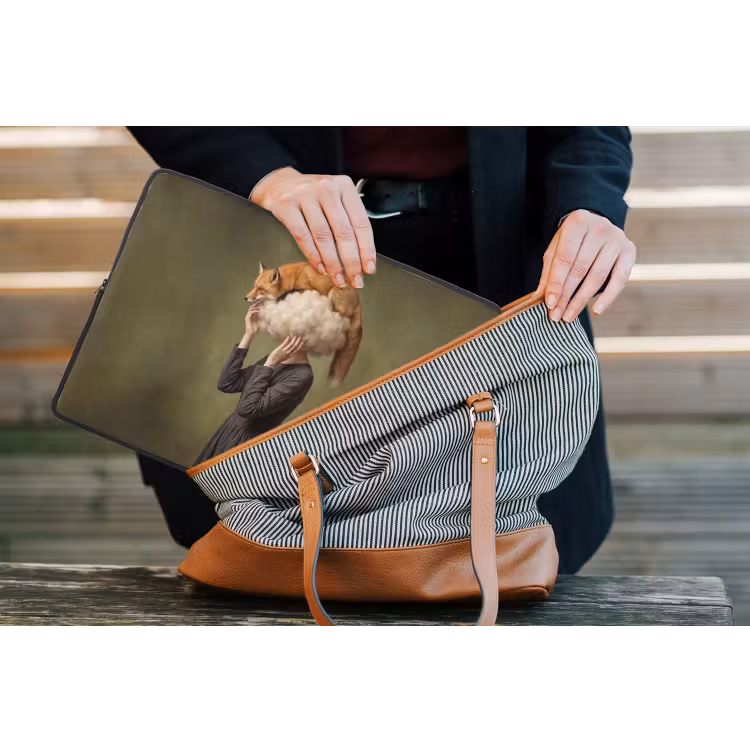 Laptophoes - Vos - Surrealistisch - Groen — 4