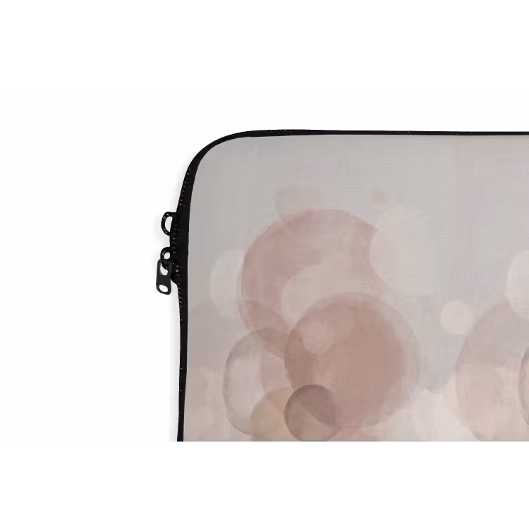 Laptophoes - Vrouw - Cirkels - Beige — 6