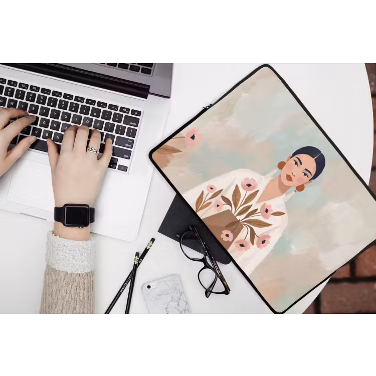 Laptophoes - Vrouw - Kimono - Pastel — 3
