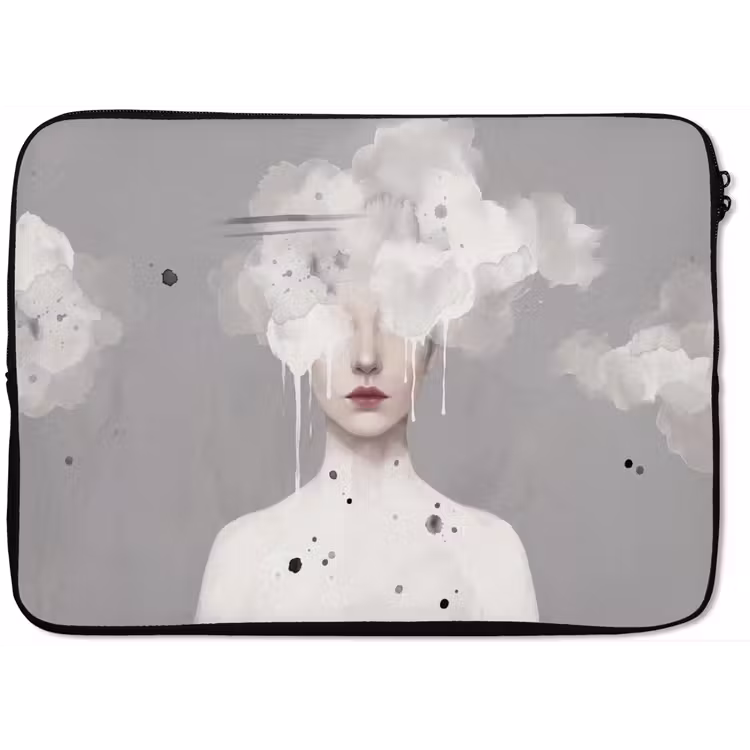 Laptophoes - Vrouw - Wolk - Grijs — 1