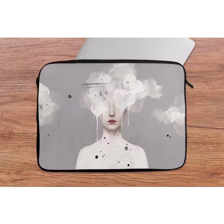 Laptophoes - Vrouw - Wolk - Grijs — 2