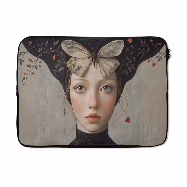 Laptophoes - Woman - Butterfly - Art - Classic - Muted — 5