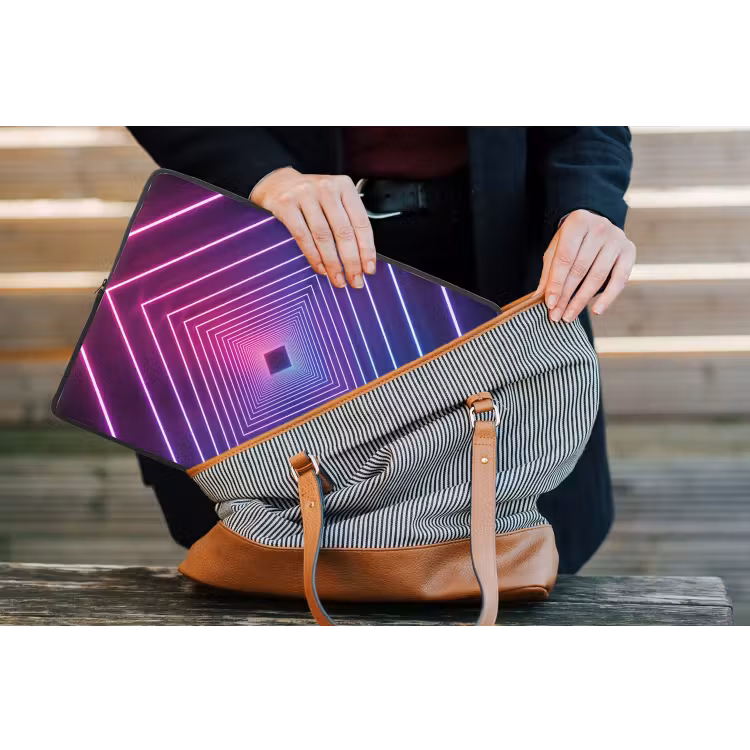 Laptophoes - Driedimensionaal - Tunnel - Ruimte — 4