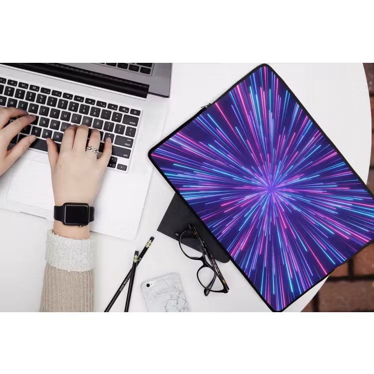 Laptophoes - Dynamisch - Ruimte - Kleurrijk — 3
