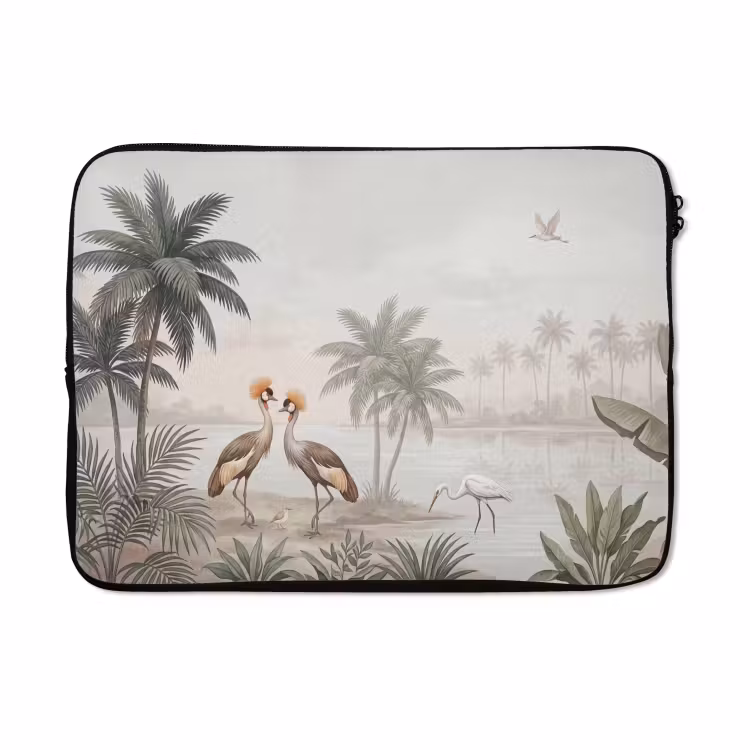 Laptophoes - Kraanvogels - Palmbomen - Tropisch — 5