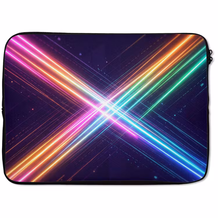 Laptophoes - Kruisen - Lasterstralen - Neon — 1