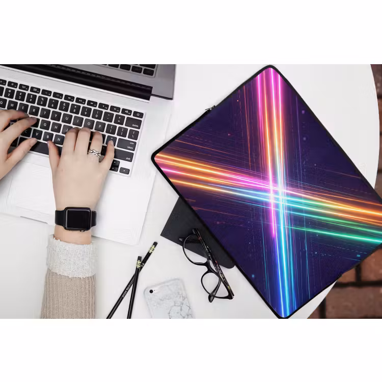 Laptophoes - Kruisen - Lasterstralen - Neon — 3